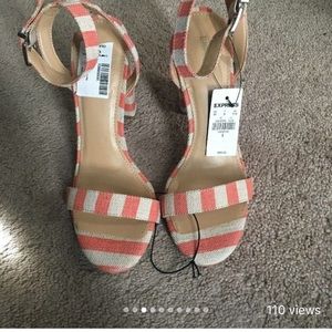 Express Sandals ankle strap size 8